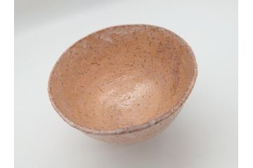 萩焼　指月窯　波多野善蔵　彩雲　茶碗(而妙斎書付、共箱付き、茶器、茶道具、和食器)(R-062833)