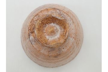 萩焼　指月窯　波多野善蔵　彩雲　茶碗(而妙斎書付、共箱付き、茶器、茶道具、和食器)(R-062833)