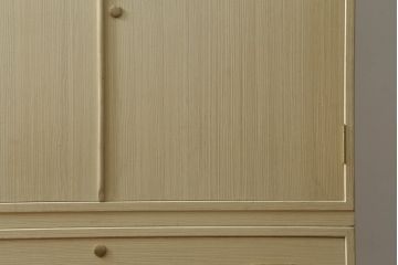 中古　美品　国産手造り　すっきりとした上品な佇まいが美しい桐箪笥(胴厚、四方丸、桐たんす、着物箪笥、和タンス、引き出し、衣装箪笥)(R-062838)