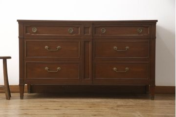 中古　DREXEL HERITAGE(ドレクセルヘリテイジ)　Triune(トライユン)　マホガニー材　気品ある佇まいが美しいサイドボード(サイドチェスト、引き出し)(R-062840)