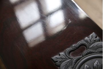 中古　美品　駿河民芸　品の良い牡丹の金具が和の雰囲気を高めるチェスト(和タンス、収納たんす、整理箪笥、衣装箪笥、引き出し)(R-062845)
