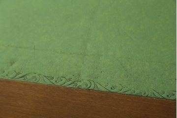 中古　イギリス高級輸入家具　洗練された佇まいが美しいレザートップデスク(机、平机、ワークデスク、在宅用、在宅ワーク)(定価約60万円)(R-062846)