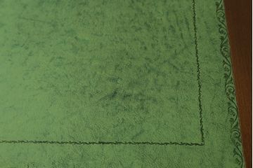 中古　イギリス高級輸入家具　洗練された佇まいが美しいレザートップデスク(机、平机、ワークデスク、在宅用、在宅ワーク)(定価約60万円)(R-062846)