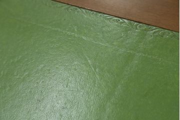 中古　イギリス高級輸入家具　洗練された佇まいが美しいレザートップデスク(机、平机、ワークデスク、在宅用、在宅ワーク)(定価約60万円)(R-062846)