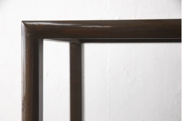 アジアンビンテージ　美しい木目とシャープなフォルムが魅力的な朝鮮棚(茶棚、飾り棚、オープンラック、シェルフ、ヴィンテージ)(R-062847)