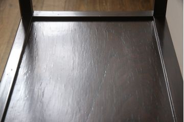 アジアンビンテージ　美しい木目とシャープなフォルムが魅力的な朝鮮棚(茶棚、飾り棚、オープンラック、シェルフ、ヴィンテージ)(R-062847)