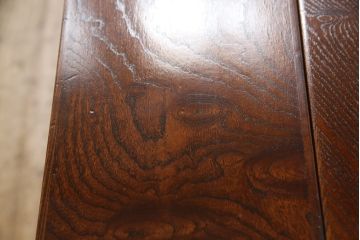中古　岩谷堂箪笥　NO.56　欅(ケヤキ)材　テーブル収納付き!!力強く波打つ杢目が美しい長火鉢(木製火鉢、囲炉裏テーブル、ローテーブル、座卓)(定価約45万円)(R-062850)