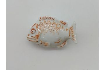 桃山宗山(沢田宗山)　色絵　鯛　箸置き4点セット(共箱付き、はし置き、和食器)(R-062855)