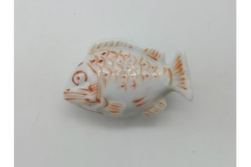 桃山宗山(沢田宗山)　色絵　鯛　箸置き4点セット(共箱付き、はし置き、和食器)(R-062855)