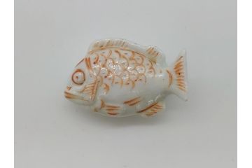 桃山宗山(沢田宗山)　色絵　鯛　箸置き4点セット(共箱付き、はし置き、和食器)(R-062855)