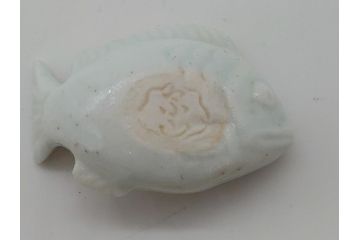 桃山宗山(沢田宗山)　色絵　鯛　箸置き4点セット(共箱付き、はし置き、和食器)(R-062855)