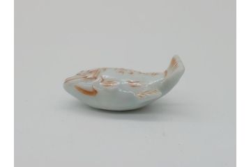 桃山宗山(沢田宗山)　色絵　鯛　箸置き4点セット(共箱付き、はし置き、和食器)(R-062855)