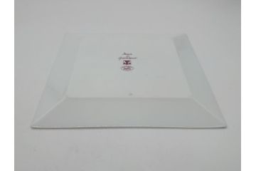 フランス　HERMES(エルメス)　ガダルキヴィール　スクエアプレート大小(各2枚)　4点セット　15cm　7cm(箱なし、洋食器、ペア)(R-062856)