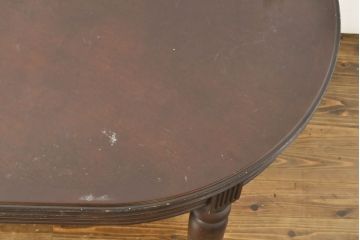中古　maruni(マルニ木工)　KENT-COURT(ケントコート)　洗練された佇まいとシックな色合いが魅力のダイニングテーブル(エクステンションテーブル、4人掛け、6人掛け)(R-062859)