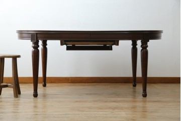 中古　maruni(マルニ木工)　KENT-COURT(ケントコート)　洗練された佇まいとシックな色合いが魅力のダイニングテーブル　(R-062859)