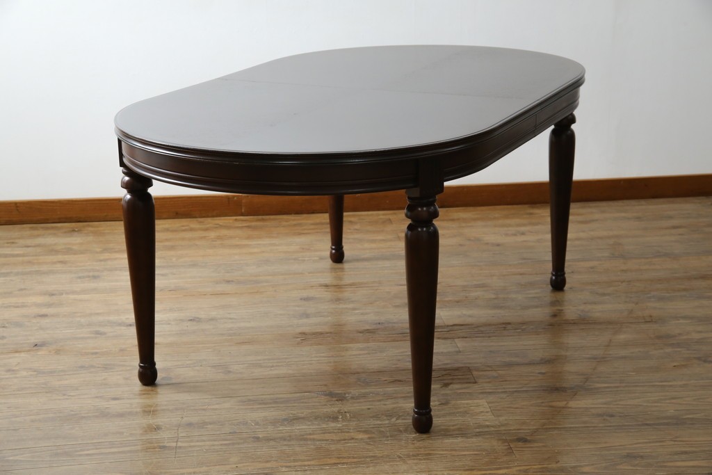 中古　maruni(マルニ木工)　KENT-COURT(ケントコート)　洗練された佇まいとシックな色合いが魅力のダイニングテーブル　(R-062859)