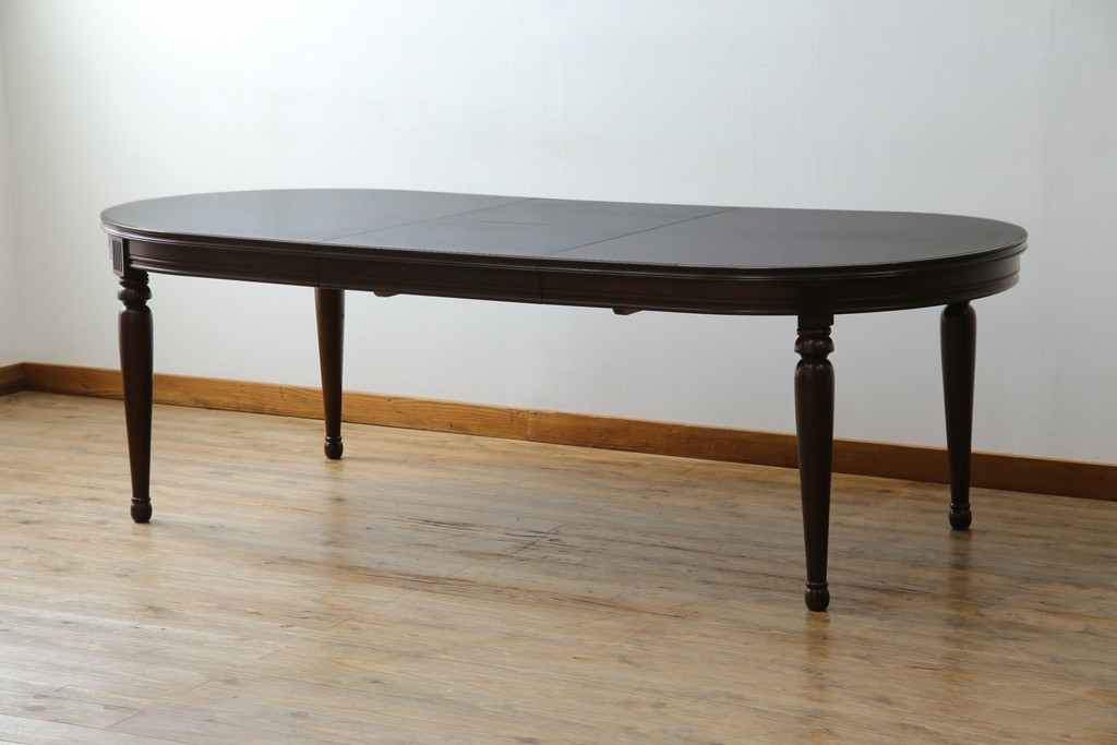 中古　maruni(マルニ木工)　KENT-COURT(ケントコート)　洗練された佇まいとシックな色合いが魅力のダイニングテーブル　(R-062859)