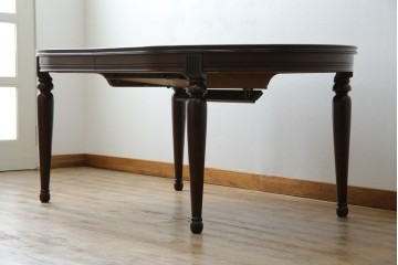 中古　maruni(マルニ木工)　KENT-COURT(ケントコート)　洗練された佇まいとシックな色合いが魅力のダイニングテーブル　(R-062859)