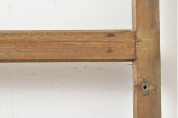 アンティーク建具　経年を感じる風合いが魅力のガラス戸2枚セット(引き戸、建具)(R-062862)