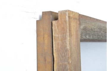 アンティーク建具　経年を感じる風合いが魅力のガラス戸2枚セット(引き戸、建具)(R-062863)