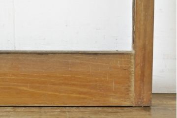 アンティーク建具　経年を感じる風合いが魅力のガラス戸2枚セット(引き戸、建具)(R-062863)