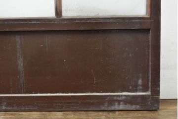 和製アンティーク　ノスタルジックな雰囲気が魅力のガラス戸2枚セット(引き戸、建具)(R-062864)