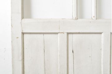 アンティーク建具　ペイント仕上げ限定　ホワイトカラーが爽やかなガラス戸1枚セット(引き戸、建具)(R-062865)