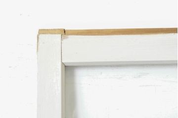 アンティーク建具　ペイント仕上げ限定　ホワイトカラーが爽やかなガラス戸1枚セット(引き戸、建具)(R-062865)