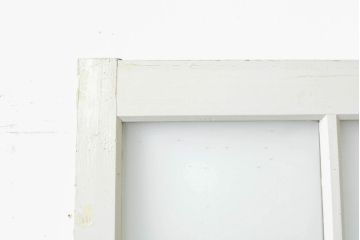 和製アンティーク　すりガラスが入ったおしゃれなガラス戸1枚(引き戸、建具)(R-062866)