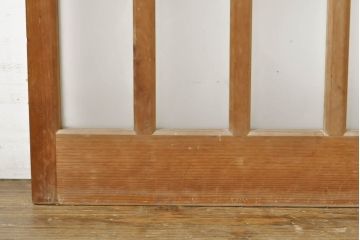 アンティーク建具　凝ったデザインが和の空間を引き立てるガラス窓2枚セット(引き戸、ガラス戸、建具)(R-062869)