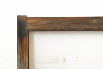 和製アンティーク　異なるガラスの質感が面白いガラス窓2枚セット(ガラス戸、建具、引き戸)(R-062870)です