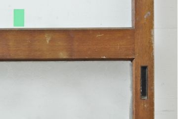 アンティーク建具　異なるガラスの質感が面白いガラス戸2枚セット(引き戸、建具)(R-062876)