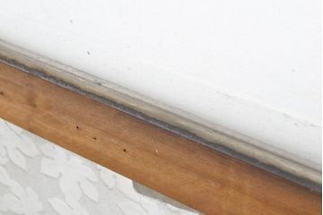 アンティーク建具　異なるガラスの質感が面白いガラス戸2枚セット(引き戸、建具)(R-062876)