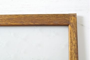 アンティーク建具　レトロな雰囲気漂うガラス戸2枚セット(引き戸、建具)(R-062877)