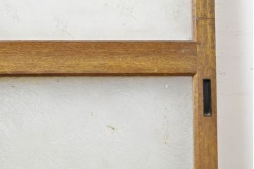 アンティーク建具　レトロな雰囲気漂うガラス戸2枚セット(引き戸、建具)(R-062877)