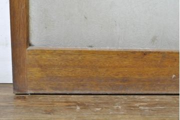 アンティーク建具　レトロな雰囲気漂うガラス戸2枚セット(引き戸、建具)(R-062877)