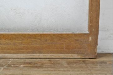 アンティーク建具　レトロな雰囲気漂うガラス戸2枚セット(引き戸、建具)(R-062877)