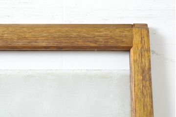 アンティーク建具　レトロな雰囲気漂うガラス戸2枚セット(引き戸、建具)(R-062877)