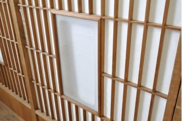 アンティーク建具　凛とした佇まいが気品溢れる障子戸4枚セット(引き戸、建具)(R-062881)