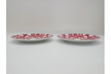 フランス　HERMES(エルメス)　ガダルキヴィール　デザートプレート2枚セット(箱なし、洋食器、ペア)(R-062884)