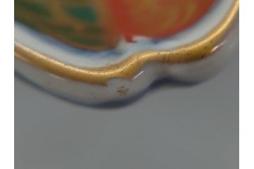 江戸期　上手物　古伊万里　金彩　色絵　染付　松竹梅文　6.6寸　約20cm　長皿2枚セット(和食器、和皿、角皿、6寸6分)(R-062885)
