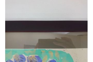 渡辺俊明　蓮笑庵　墨彩詩書画　春夏秋冬　雑花微笑　俊めいがたり(絵画、額装)(R-062889)