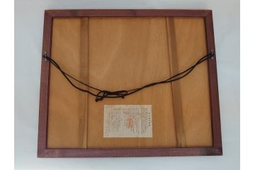 渡辺俊明　蓮笑庵　墨彩詩書画　春夏秋冬　雑花微笑　俊めいがたり(絵画、額装)(R-062889)