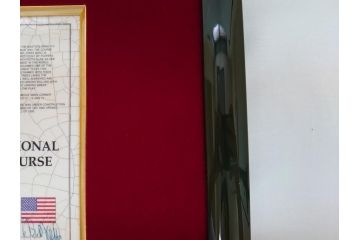 アメリカ　AUGUSTA NATIONAL GOLF CLUB COURSE(オーガスタ　ナショナルゴルフクラブ　コース)　ゴルフコース　マップ　J.P.IZATT(James Paterson IZATT、ジェームズ・パターソン・アイザット)(地図、額装)(R-062891)
