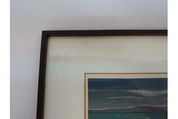 井堂雅夫　木版画　神戸の夜　1984年(多色刷、絵画)(R-062895)
