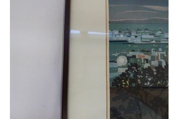 井堂雅夫　木版画　神戸の夜　1984年(多色刷、絵画)(R-062895)