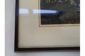 井堂雅夫　木版画　神戸の夜　1984年(多色刷、絵画)(R-062895)