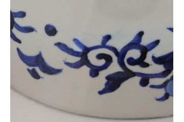 特大!　江戸期　古伊万里　色絵　松　獅子　唐人　花鳥　1尺8寸　約55cm　大皿(一尺八寸、和食器、和皿)(R-062898)