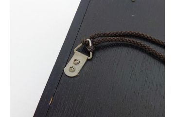 飯田美郎　彫金　金工　ブロンズ　レリーフ　銅板銀メッキ　ふくろう(外箱付き、額装、フクロウ、梟)(R-062902)