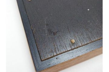 飯田美郎　彫金　金工　ブロンズ　レリーフ　銅板銀メッキ　ふくろう(外箱付き、額装、フクロウ、梟)(R-062902)